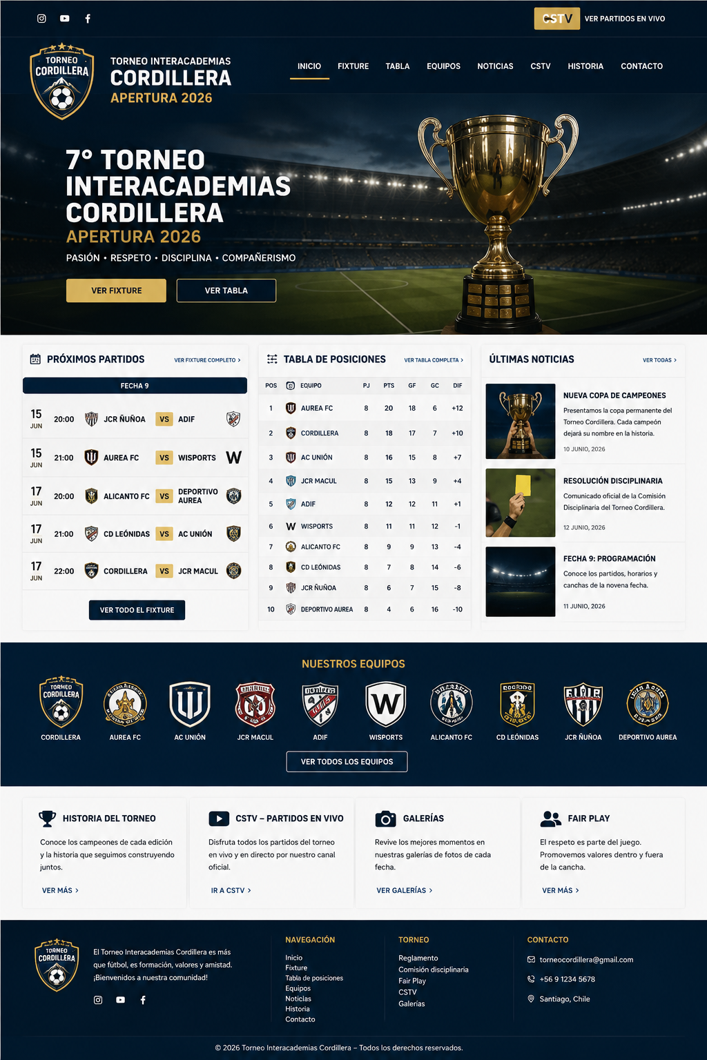 Imagen del Torneo Cordillera
